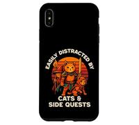 Cat Side Quest Funny Cats Mesa Gamer Nerd Hombres Mujeres Niños Carcasa para iPhone XS Max