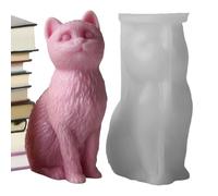 Cat Silicone Mold - Flexible for Resin, Soap, Candle Making, DIY Craftings, Handmade Chocolate and Wax, Epoxy Art Supplies, Creative Desk Home Decor | with Durable No Tick Material Easy Crafting