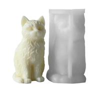 Cat Silicone Mold, Resin Epoxy Candle Soap Mould, Flexible Crafting Tool on Handmade Wax Chocolate Figurines, Durable Casting Mold for Art Projects, Home Desk Decoration Supplies