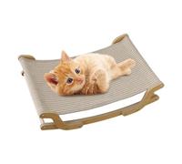 Cat Sisal Chair, Kitten Beach Rocking Sofa, Pet Cooling Recliner Seat, 21.46x14.29x6.1 Inches, Ideal for Living Room, Balcony, Apartment, Garden, Travel, Hot Days, Shop, Window