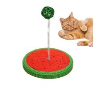 Cat Sisal Toy, Spring Ball, 6,89 x 8,66 pulgadas, Compact Interactive Scratching Pad, Kitten Play Mat for Scratching, Hunting, Mental, Physical Ejercise, Sisal