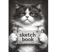 Cat Sketch Book: Moody Cat Drawing Pad For Teen Girls