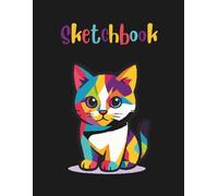 Cat Sketchbook: Cute Cat Cover • 8.5" x 11" Sketchbook for Kids and Teens • Drawing Book with 120 Blank Pages for Art, Doodles & Creativity