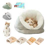 Cat Sleeping Bag, Cat Bed Cave Sleeping Bag, Sleeping Bag For Cats Soft and Comfortable Cat Bed Cave Cozy Cat Beds, Cat Winter Sleeping Bag For Cats and Small Dog (C Gary, S)
