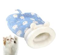 Cat Sleeping Bag for Indoor Cats, Semi-Enclosed Cat Nest Bed, Cats Winter Cat Sleeping Bag Soft Plush 360° Wrap-Around, Comfortable Cave Bed for Small Cats Dogs, Machine Washable, All Seasons Fit
