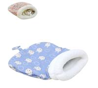 Cat Sleeping Bag for Indoor, Cozy Pet Nest for Cats & Dogs, Self-Warming Pet Nest for Indoor Travel & Multi-Pet Households (Blue)