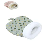 Cat Sleeping Bag for Indoor, Cozy Pet Nest for Cats & Dogs, Self-Warming Pet Nest for Indoor Travel & Multi-Pet Households (Green)