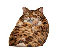 Cat Sleeping Bag - Warm 175 x 80 cm Indoor | Ultra-Soft Washable Bedding With Cute Kitten Design, Thermal Insulation For Cold Weather, Spacious Adult Fit For Living Room Lounging Dorm Life