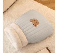 Cat Sleeping Bag Warm Plush Bed for Indoor Cats, Soft Fluffy Self Warming Cave with Tunnel Design, Cozy Hideaway for Kittens, Puppies, Rabbits in Winter (Blue-Gray,M)