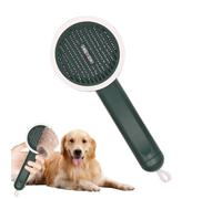 Cat Slicker Brush, Puppy Hair Shedding Comb, 8.27x3.39x2.36 inches Portable Pet Grooming Brush with -Click Release Button, Remover Tool for Long-Haired Cats Dogs Rabbits