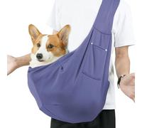 Cat Sling Carrier, Reversible Puppy Carry Pouch, Cat Carrying Bag, Dog Pack, Puppy Chest Purse with Pocket, Comfortable Polyester, Small Dogs, Cats, Hands, Convenient, 250 g