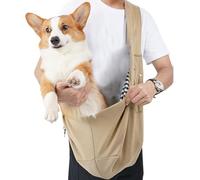 Cat Sling Carrier, Reversible Puppy Carry Pouch, Cat Carrying Bag, Dog Pack, Puppy Chest Purse with Pocket, Comfortable Polyester, Small Dogs, Cats, Hands, Convenient, 250 g