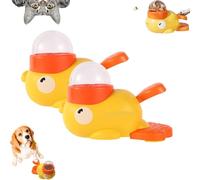 Cat Slot Machine Treat Dispenser, Cat Treat Dispenser Toy, Treats Slot Machine for Cats and Dog, with Button Duck-Shaped Dog Interactive Slow Feeder, for Pets (2 Pcs)
