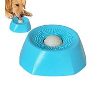 Cat Slow Feeder, Anti-Slip Food Dispenser with Lick Ball, Dog Food Bowl Enrichment Toy, Indoor Outdoor Drinking Water Eating Accessory, Standing Pet Feeder for Puppy Pets, Home Yard Garden Setup