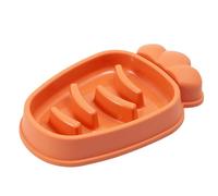 Cat Slow Feeder Cat Food Bowl Dog Slow Feeder 5 Slots Anti Choking Durable PP Smoothing Anti Slip Balanced Nutrition Cartoon Carrot Shape for Large Size Pet