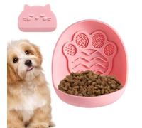 Cat Slow Feeder | Silicone Suction Cup Wide Mouth | Slow Feeding Pet Food B