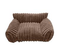 Cat Sofa Bed, Plush Chew-Proof Pet Couch for Small Dogs and Cats, Soft Raised Edge Design Travel Patio Bedroom Living Room Car Apartment Indoor Outdoor Resting 15.75x7.87 Inches