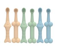 Cat Soft Bristle Toothbrush, Silicone Dog Toothbrush, Pet Toothbrush Set, Food-Grade Cat Toothbrush, Ergonomic Pet Toothbrush, Dog and Cat Toothbrush for Removing Dirt & Odors