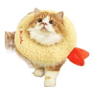 Cat Soft Cone, Cartoon Plush Tempura Taiyaki Soft Kitten Cone, Anti-Bite Neck Protective Collar, Wound Healing Recovery Collar For Small Medium Puppies and Kittens, Comfortable Cat Recovery Cone