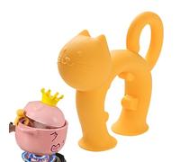 Cat Spatula Holder, Cat Shaped Spoon Rest, Anti Scalding Bracket Clip, Heat-Resistant Cooking Accessory, Cute Functional Design, Ideal for Home, Kitchen, Restaurant Use, 2.76x2.36x0.47 Inches