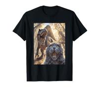 Cat Spinosaurus Mirabilis Dinosaur Selfie Graphic Camiseta