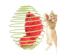 Cat Spiral Toy - Wire Spring Plush Mouse 8.5cm | Colorful Fun Stretchable Pet Games, Stimulating Cat Toys | For Home Outdoor Play Training Exercise Mental Stimulation Scratching Post Climbing Floor