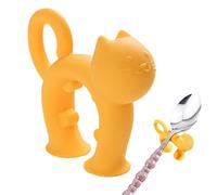 Cat Spoon Holder - Animal Shaped Cooking Stand, Anti-scalding Utensil Rest with Stable Clip Design for Kitchen Counter Home Restaurant Cooking Accessory for Daily Use