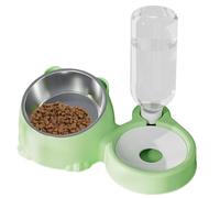 Cat Stainless Steel Bowl, Automatic Water Dispenser, Large Capacity Water Bowl, Stainless Steel Tilted Bowl with Automatic Water Dispenser, Perfect for Cats, Small Dogs, and Kittens