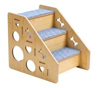 Cat Stairs - Wooden Dog Stairs, Wooden Dog Stair Bed | Non-Slip Steps, Couch, Car, Indoor Puppy Climbing For Bed | Non-Slip Stable Support Accessory Equipment For Elevated Furnitures