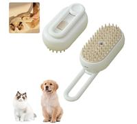 Cat Steam Brush, Cat Brushes for Indoor Cats, 2025 New Steam Cat Brush, 3 In 1 Water Brush Spa for Cats Dogs, Convenient Hair Removal and Easy Collection (White)