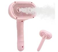 Cat Steamer Brush, Anti-Static Rechargeable, Hair Removal With Comb, Grooming Shedding Spray Tool, Gentle Massage Pet Care, Premium Quality Accessories, Kitten Bunny Dog Small Animals 210g