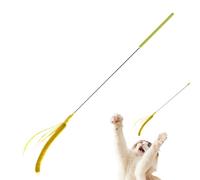 Cat Stick Toy, Realistic Setaria Cat Toy On Stick, Flexible Spring Plush Rod, Interactive Cat Feather Stick, Realistic Setaria Cat Toy On Stick With Feather Interactive Design