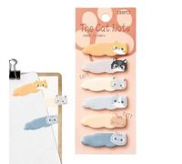 Cat Sticky Notes - 180 Sheets Cartoon Paper Markers - 2.36 in Adhesive Fun Sticky Notes - for Women, Students, Boys, Girls, Teacher, Kids, School, Work