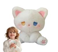 Cat Stuffed Animal Plush Toy - Soft Companion for Kids | Polyester Filling with Velvety Fabric, Huggable Cuddly Design, Realistic Features Decorative Doll for Bedroom Playtime Gift 3.94x3.94x5.91in