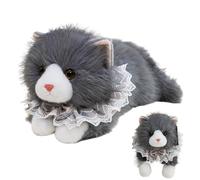 Cat Stuffed Animal - Realistic Cat Plush Toy, 12 Inch Soft Plush Kitten Toy, Cute Realistic Stuffed Animal Cats Doll for Kids Bedroom Living Room Car Office Birthday, Gift CatLovers Home Decor