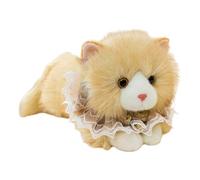 Cat Stuffed Animal, Realistic Plush Toy, 11.81 Inches Portable Figure with Soft Build, Cute Kids Accessory, Decorative Home Ornament with Playful Style, Birthday Plush for Bedroom and Living Room