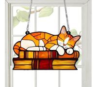 Cat Sun Catcher - Cat Room Decor 20cm Cats Ornament | Animal Decorative Ornaments | Brings Charm Indoors Home Wall Decor | Decorative Accessories | For Living Room Bedroom