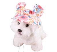 Cat Sun Hat Colorful Cat Headdress with Adjustable Drawstring, Breathable Sun Protection Pet Caps, Cooling Bucket Hat for Small, Medium, and Large Pets, Comfortable Hat for Summer