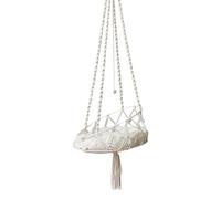 Cat Swing Hammock, Indoor Pet Hammock, Macrame Lounger, Boho Design, Removable Cushion, Balcony Garden Indoor Use, Style Bed, Cozy Seat 15.75x35.43