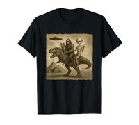 Cat T Rex Bigfoot Alien Squad Retro Cosmic Vibes Camiseta