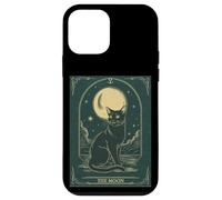 Cat Tarot Card - The Moon Vintage Style Tee Carcasa para iPhone 12 mini
