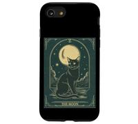 Cat Tarot Card - The Moon Vintage Style Tee Carcasa para iPhone SE (2020) / 7 / 8