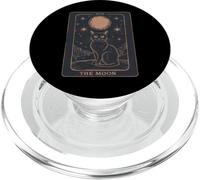 Cat Tarot Card - The Moon Vintage Style Tee PopSockets PopGrip para MagSafe