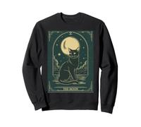 Cat Tarot Card - The Moon Vintage Style Tee Sudadera