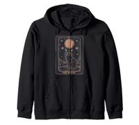 Cat Tarot Card - The Moon Vintage Style Tee Sudadera con Capucha