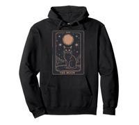 Cat Tarot Card - The Moon Vintage Style Tee Sudadera con Capucha