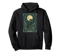 Cat Tarot Card - The Moon Vintage Style Tee Sudadera con Capucha