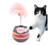 Cat Teaser | Cartoon Ball Interactive Cat Toys - Accesorios de con plumaje, suministros para mascotas enriquecimiento juegos de interior para el ejercicio aburrimiento exención