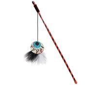 Cat Teaser Toy Halloween Kitten - Feathers and Bell Teaser Toy Stick