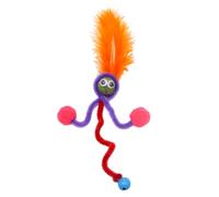 Cat Teaser Toy - Interactive Twist Wand | Bell & Kitten Play Stick